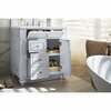 James Martin Vanities Bristol 30in Single Vanity, Bright White w/ 3 CM White Zeus Quartz Top 157-V30-BW-3WZ